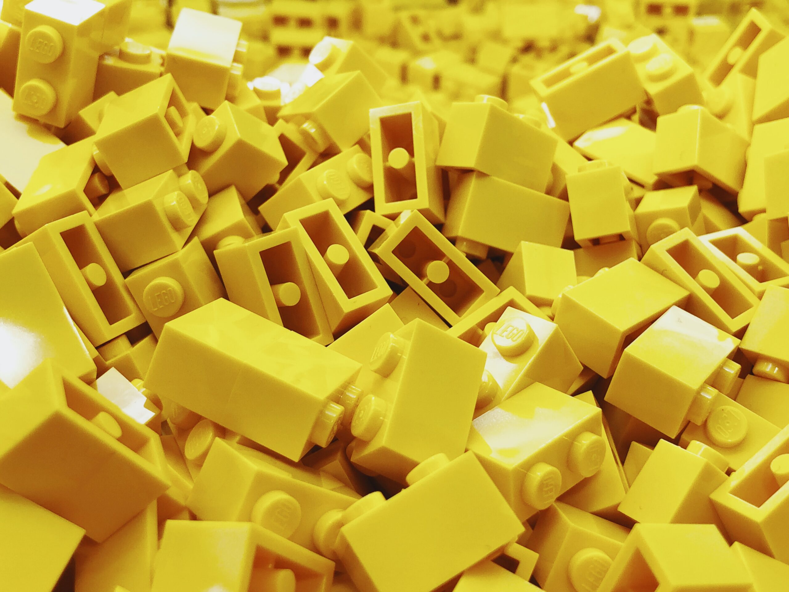 pile of yellow legos